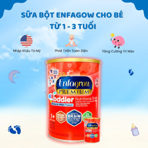 Sữa Bột Enfagow Của Mỹ Phát Triển Toàn Diện Cả Cân Nặng Chiều Cao Trí Náo Cho Bé Từ 1 - 3 Tuổi