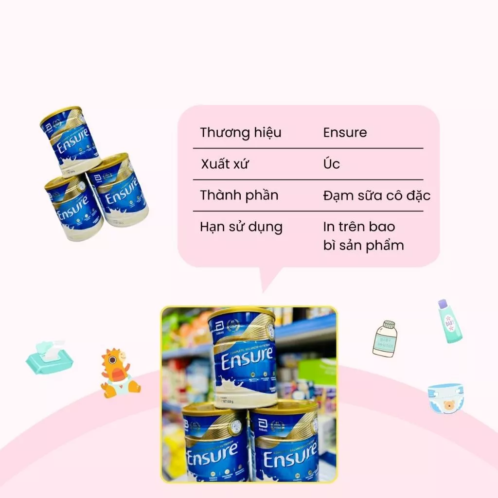 Sữa Ensure Úc Mẫu Mới Nhất Giúp Ăn Ngon Và Tăng Cân Cho Người Ốm Phục Hồi Sức Khoẻ Hộp 850gr - Ảnh 2