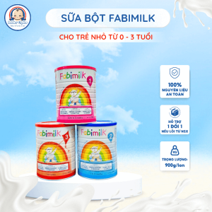 Sữa Bột Cho Bé Fabimilk Nhập Khẩu Anh Quốc Lon 900g Giúp Bé Cải Thiện Hệ Tiêu Hóa Số 1 2 3