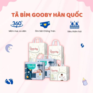 Tã Bỉm Quần Gooby Hàn Quốc Cao Cấp Thiết Kế Thông Minh Mềm Mại Siêu Thấm Hút An Toàn Cho Da Của Bé