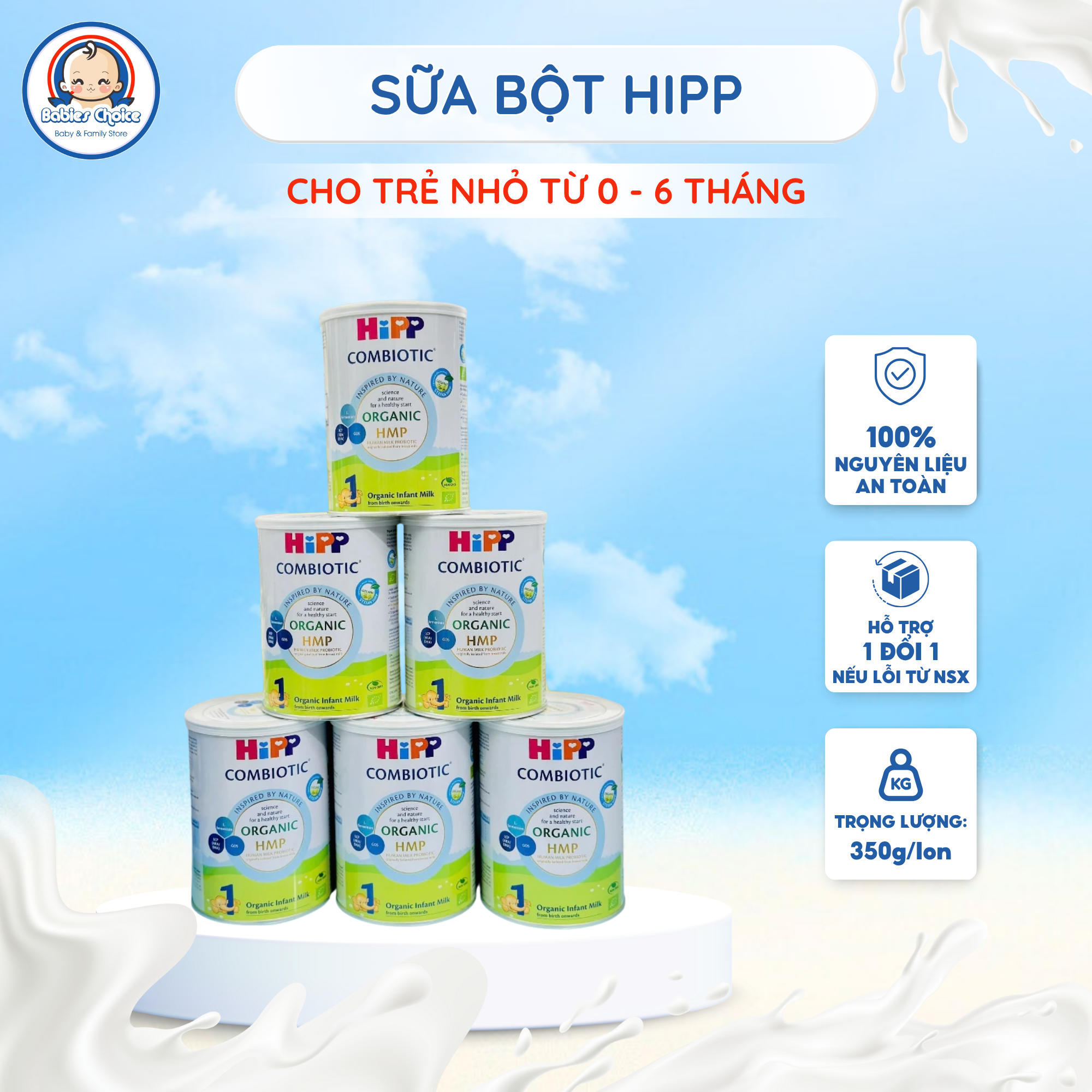 Sữa Công Thức Hipp Dê Organic Lon 400g Giúp Bé Phát Triển Chiều Cao, Trí Não, Tiêu Hoá