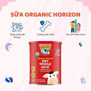 Sữa Bột Organic Horizon Thành Phần Thiên Nhiên Không Chứa Non-GMO Hormone Tăng Trưởng Và Kháng Sinh