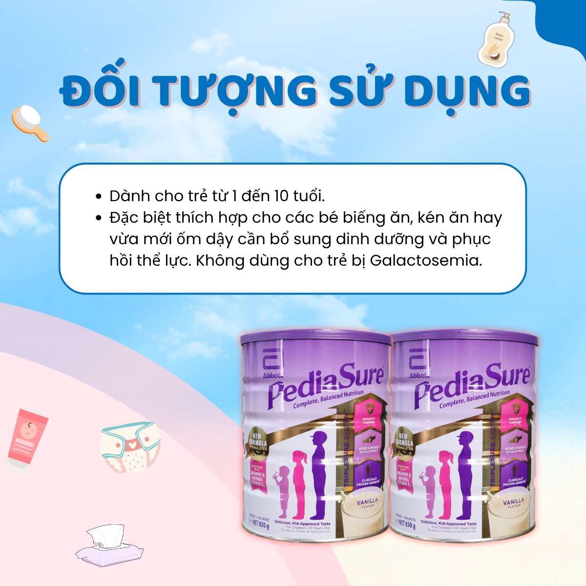 Sữa Bột PediaSure Úc Mẫu Mới 850g Giúp Tăng Sức Đề Kháng, Bổ Sung Vitamin Hỗ Trợ Tiêu Hoá Cho Bé - Ảnh 5