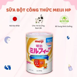 Sữa Bột Công Thức Meiji HP Nội Địa Nhật Cho Trẻ Dị Ứng Đạm Bò Bổ Sung Dinh Dưỡng 850g