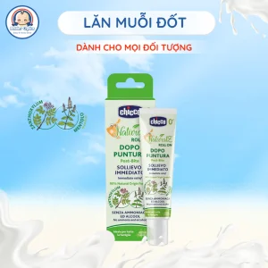 Lăn Bôi Vết Muỗi Đốt, Côn Trùng Cắn Chicco Hương Bạc Hà Làm Dịu Mát Giảm Ngứa Không Để Lại Sẹo 10ml