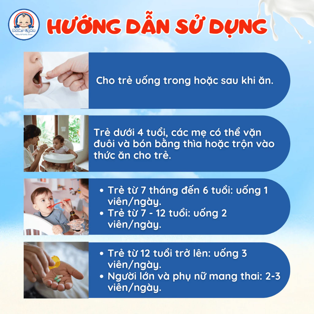Viên Uống Bổ Sung DHA Cho Trẻ Từ Sơ Sinh Bioisland Phát Triển Trí Não, Thị Giác Tăng Miễn Dịch 60 Viên - Ảnh 4