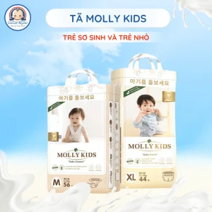 Tã/bỉm Molly Kids Thiết Kế Siêu Mềm Mịn Thấm Hút Nhanh Khô Thoáng Giúp Bé Luôn Thoải Mái